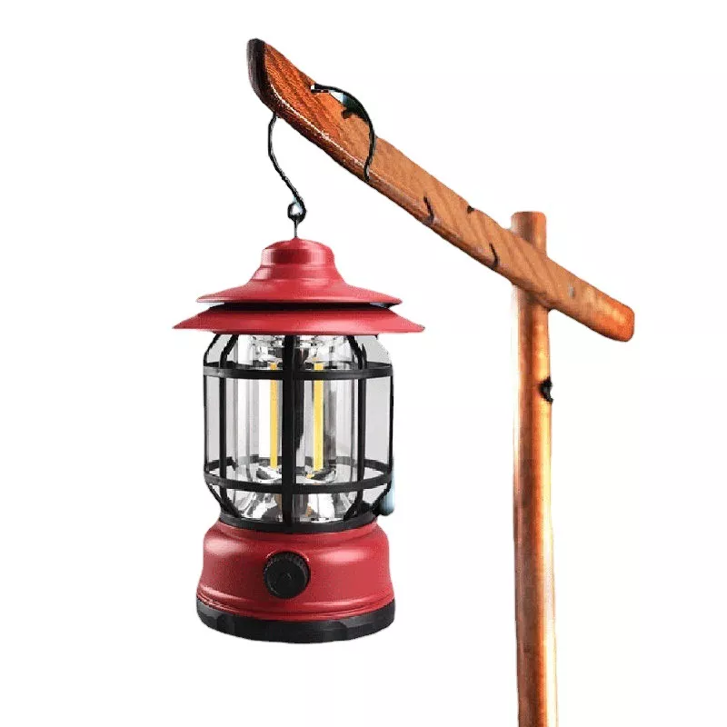 Cheap Goat Tents Outdoor Camping Tent Light Multifunctional Retro Camping Horse Light Cob Emergency Portable Light USB Charging   